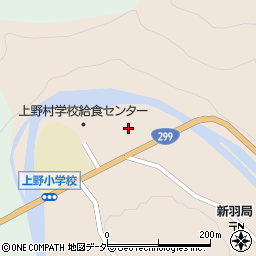 群馬県多野郡上野村新羽22周辺の地図
