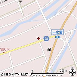 岐阜県高山市一之宮町宮川周辺の地図
