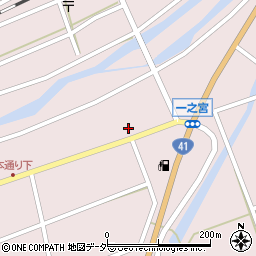 岐阜県高山市一之宮町（宮川）周辺の地図