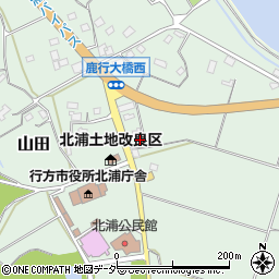 茨城県行方市山田1162周辺の地図