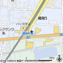 メガネスーパー福井開発店周辺の地図