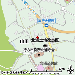 茨城県行方市山田2557-6周辺の地図