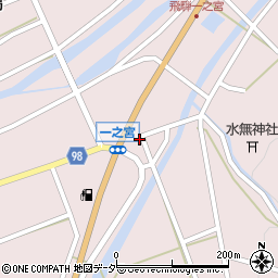 岐阜県高山市一之宮町宮下周辺の地図