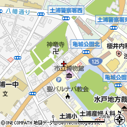 土浦駐車場周辺の地図