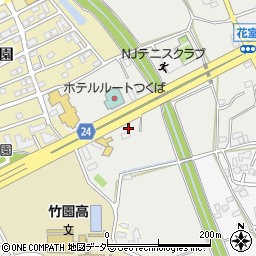 茨城県つくば市花室1130周辺の地図