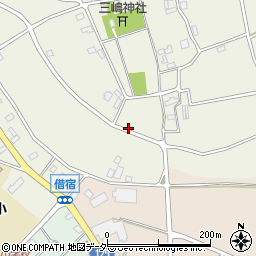 茨城県坂東市借宿周辺の地図