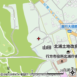 茨城県行方市山田2595周辺の地図