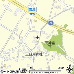 茨城県つくば市吉瀬周辺の地図