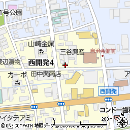 福井県福井市西開発4丁目210周辺の地図