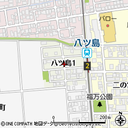 福井県福井市八ツ島周辺の地図