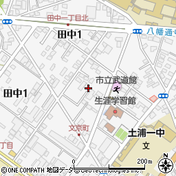 茨城県土浦市文京町15周辺の地図