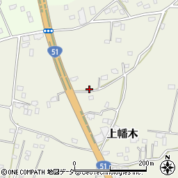 茨城県鉾田市上幡木1395周辺の地図