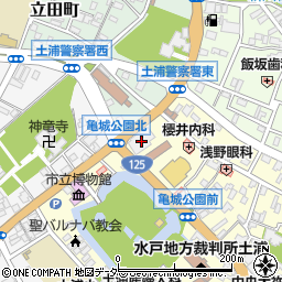 常陽銀行土浦支店周辺の地図