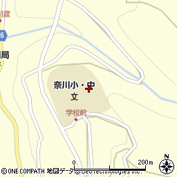 松本市立奈川小中学校周辺の地図
