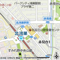 マミーマート北鴻巣店周辺の地図