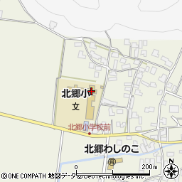 勝山市立北郷小学校周辺の地図