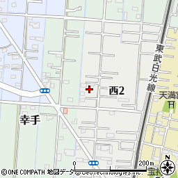 埼玉県幸手市西2丁目12周辺の地図