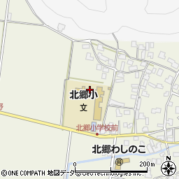 勝山市役所　北郷児童教室周辺の地図