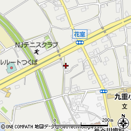 茨城県つくば市花室1081周辺の地図