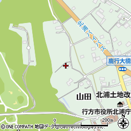 茨城県行方市山田2590周辺の地図