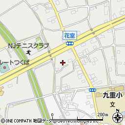 茨城県つくば市花室1077周辺の地図