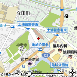 茨城県土浦市立田町1-4周辺の地図