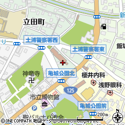 茨城県土浦市立田町1周辺の地図