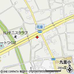 茨城県つくば市花室1011周辺の地図