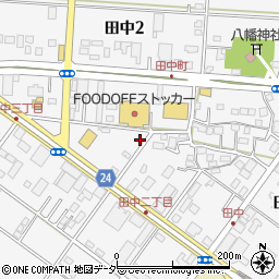 茨城県土浦市田中周辺の地図