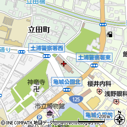 土浦警察署周辺の地図