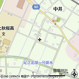 埼玉県鴻巣市中井263周辺の地図
