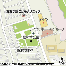 茨城県土浦市おおつ野周辺の地図