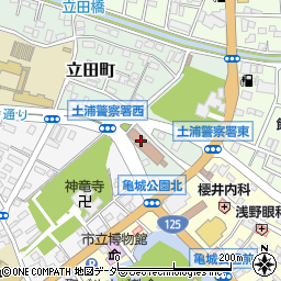土浦地区　交通安全協会周辺の地図