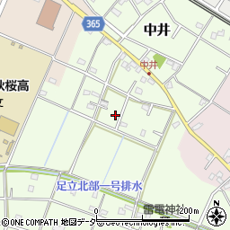 埼玉県鴻巣市中井266周辺の地図