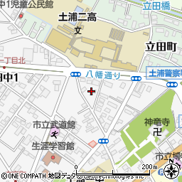 茨城県土浦市文京町13周辺の地図