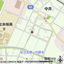 埼玉県鴻巣市中井265周辺の地図