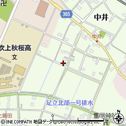 埼玉県鴻巣市中井216周辺の地図