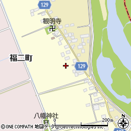 茨城県常総市福二町甲周辺の地図