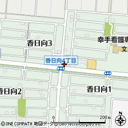 埼玉県　警察署幸手警察署香日向駐在所周辺の地図