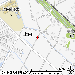 埼玉県久喜市上内周辺の地図