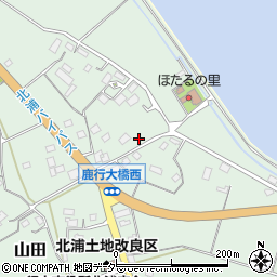 茨城県行方市山田1143周辺の地図