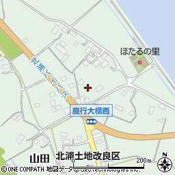 茨城県行方市山田1140周辺の地図