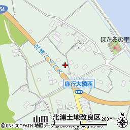 茨城県行方市山田2574-1周辺の地図