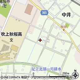 埼玉県鴻巣市中井217周辺の地図