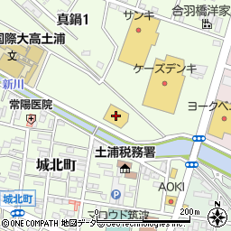 ダイナム茨城土浦店周辺の地図