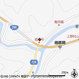 群馬県多野郡上野村楢原1513周辺の地図