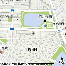 埼玉県久喜市桜田周辺の地図