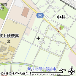 埼玉県鴻巣市中井220周辺の地図