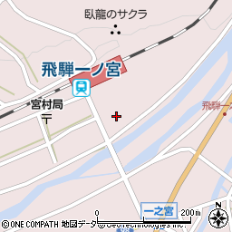 岐阜県高山市一之宮町駅前386周辺の地図