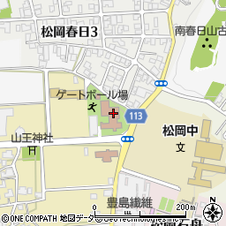永平寺町役場　松岡老人福祉センター周辺の地図